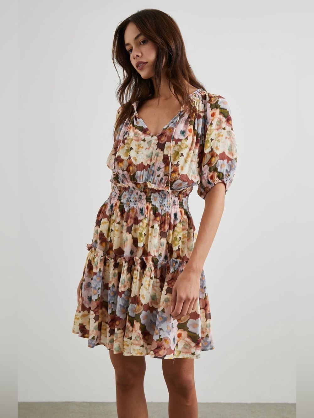 096 RAILS Women's Fiorella Painted Floral Dress - Medium